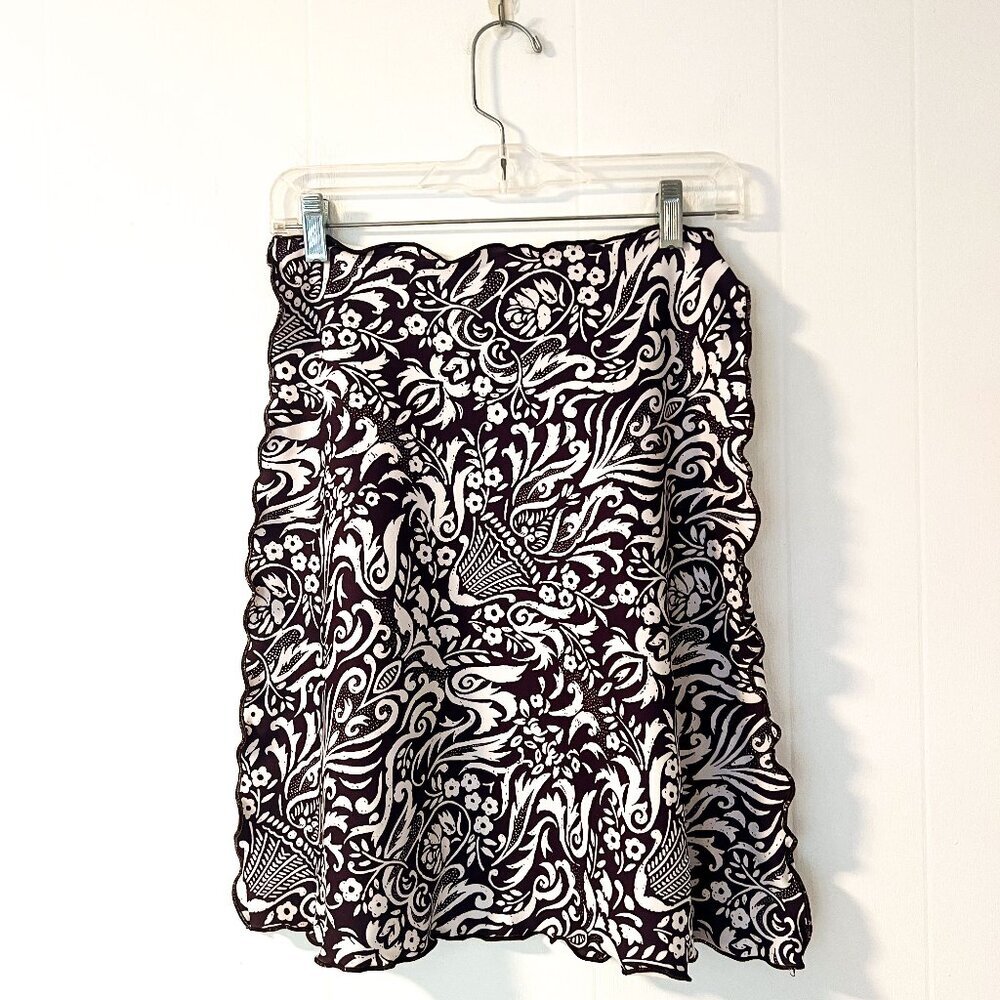 Haystacks a line stretchy ruffle hem skirt Small